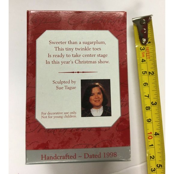 Christmas Ornament "Future Ballerina" Hallmark 1998 QX6756 - Picture 3 of 4